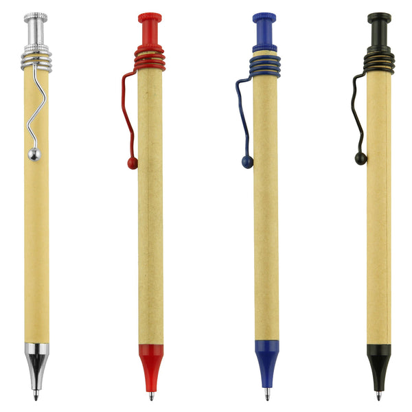 Spiral Recycled Cardboard Pen [19-RCP002]
