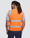 Hi Vis Safety Zip Vest With ID  Utility Pockets [53-SW04]