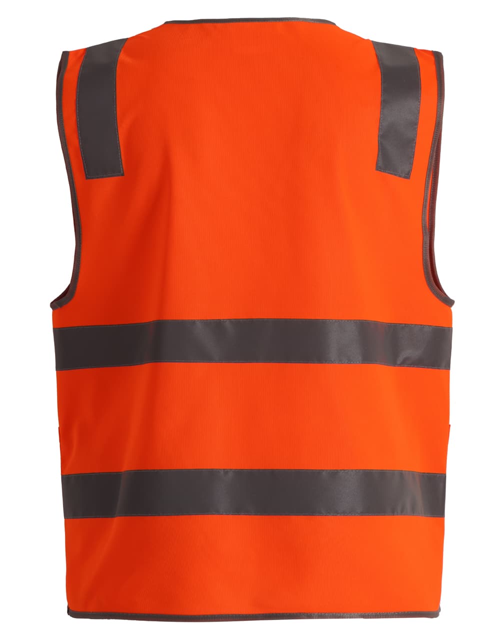 Hi Vis Safety Zip Vest With ID  Utility Pockets [53-SW04]