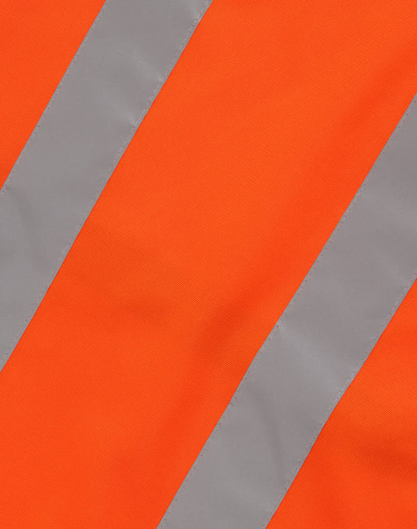 Hi Vis Safety Zip Vest With ID  Utility Pockets [53-SW04]