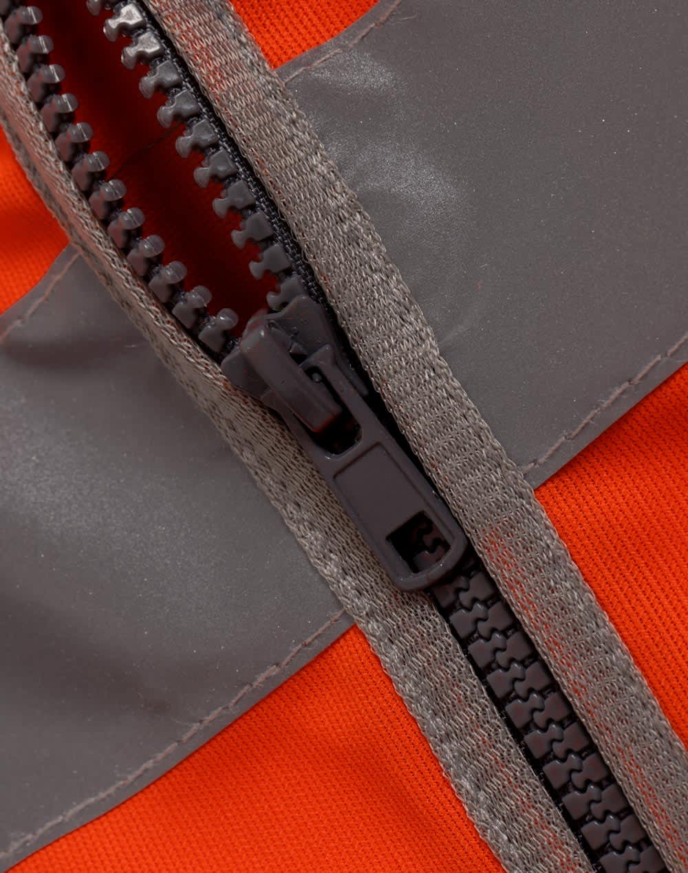 Hi Vis Safety Zip Vest With ID  Utility Pockets [53-SW04]