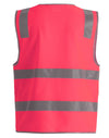 Hi Vis Safety Zip Vest With ID  Utility Pockets [53-SW04]