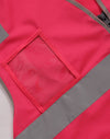 Hi Vis Safety Zip Vest With ID  Utility Pockets [53-SW04]