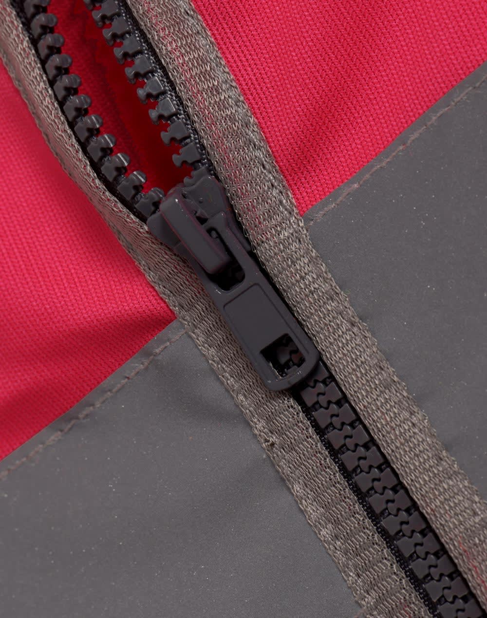 Hi Vis Safety Zip Vest With ID  Utility Pockets [53-SW04]