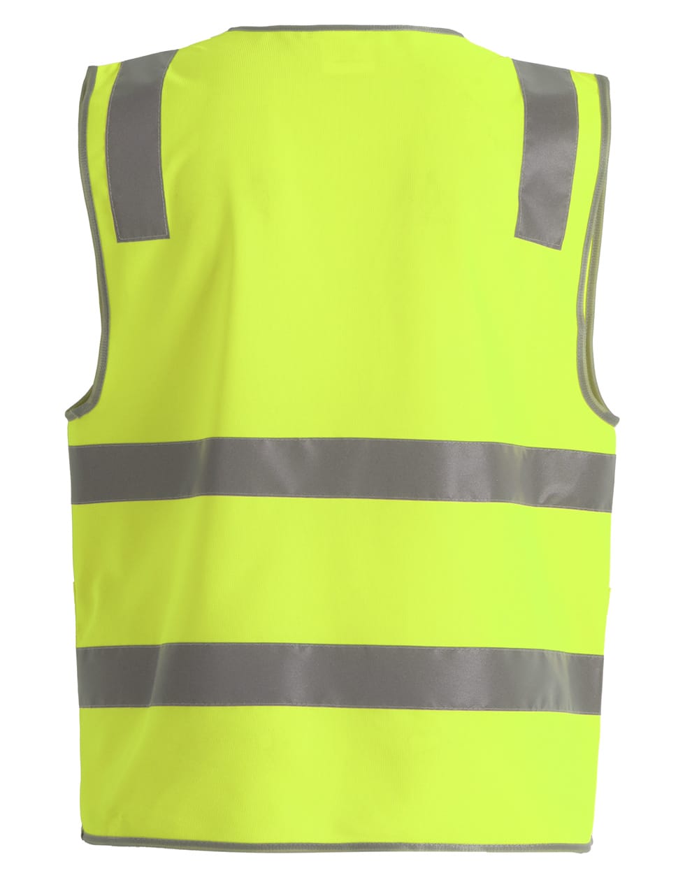 Hi Vis Safety Zip Vest With ID  Utility Pockets [53-SW04]