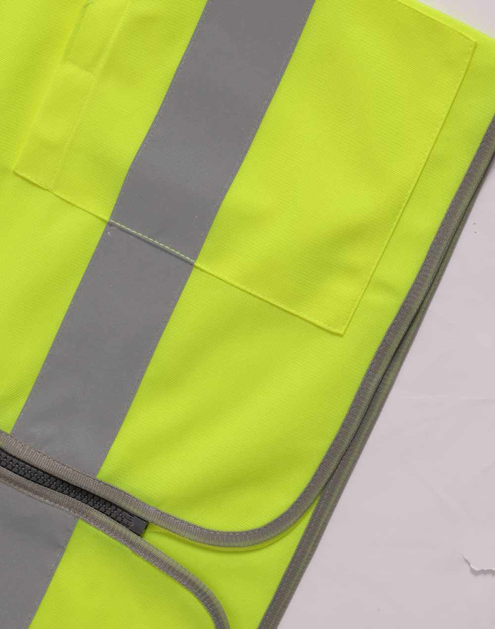Hi Vis Safety Zip Vest With ID  Utility Pockets [53-SW04]