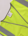 Hi Vis Safety Zip Vest With ID  Utility Pockets [53-SW04]