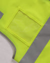 Hi Vis Safety Zip Vest With ID  Utility Pockets [53-SW04]