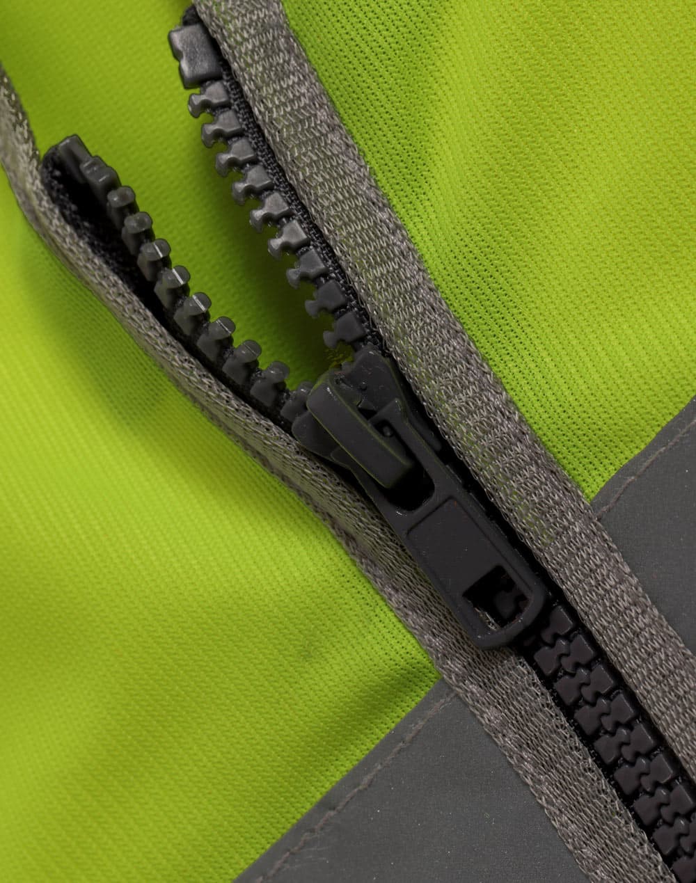 Hi Vis Safety Zip Vest With ID  Utility Pockets [53-SW04]