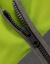Hi Vis Safety Zip Vest With ID  Utility Pockets [53-SW04]
