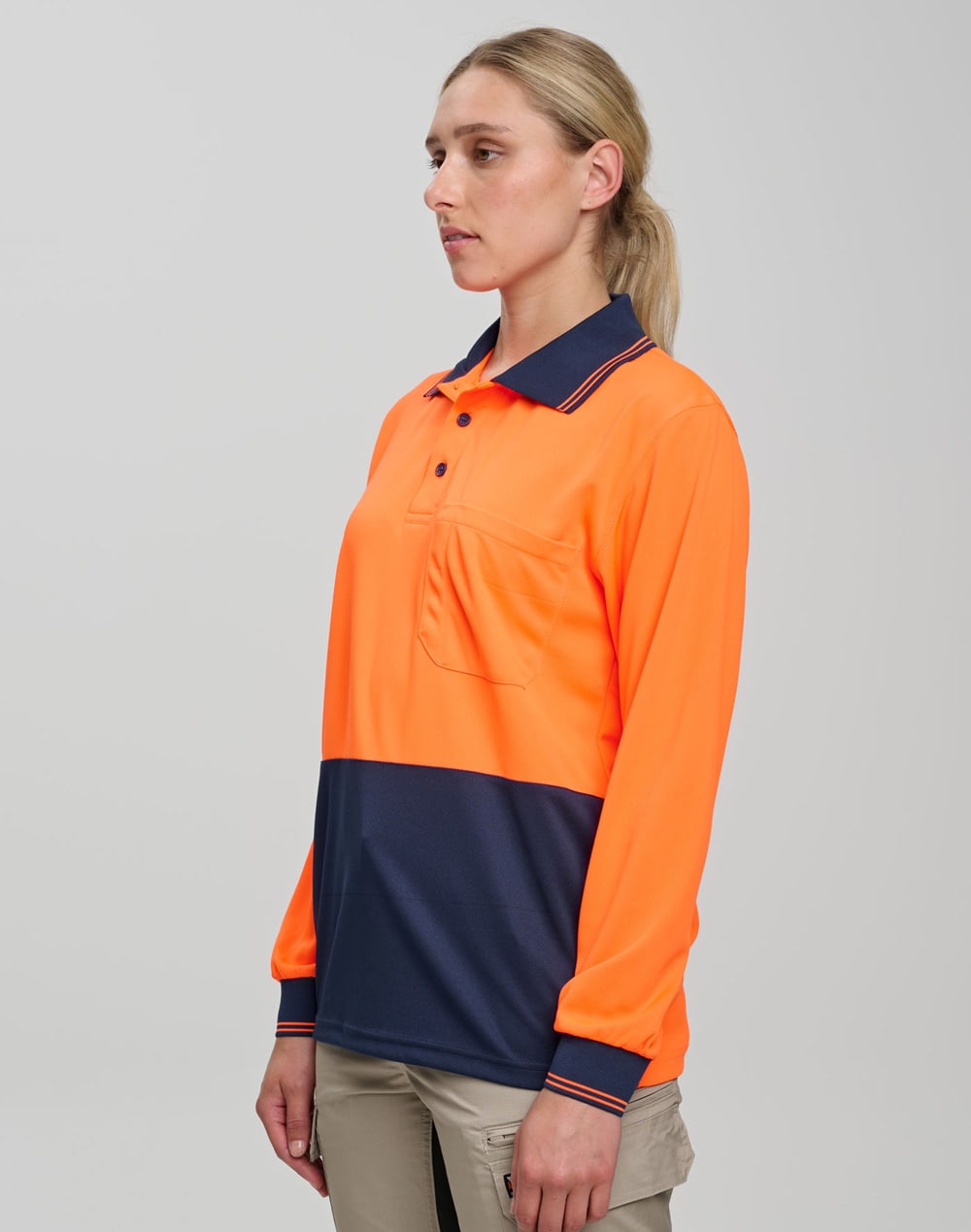 AIW High Visibility Long Sleeve Polo [53-SW05TD]