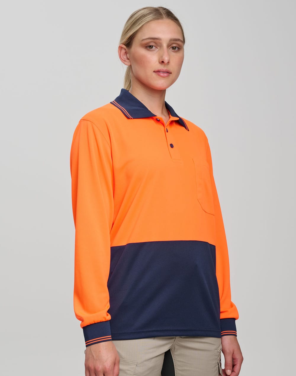 AIW High Visibility Long Sleeve Polo [53-SW05TD]
