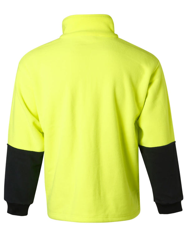 HiVis polar fleece half zip pullover [53-SW07]