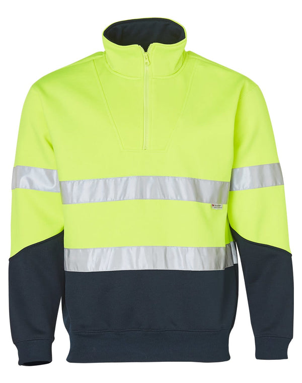 Hi Vis Long Sleeve Fleece Sweat [53-SW14]