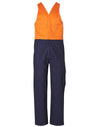 HiHis Two Tone Mens Cotton Drill Action Back OverallStout [53-SW202]