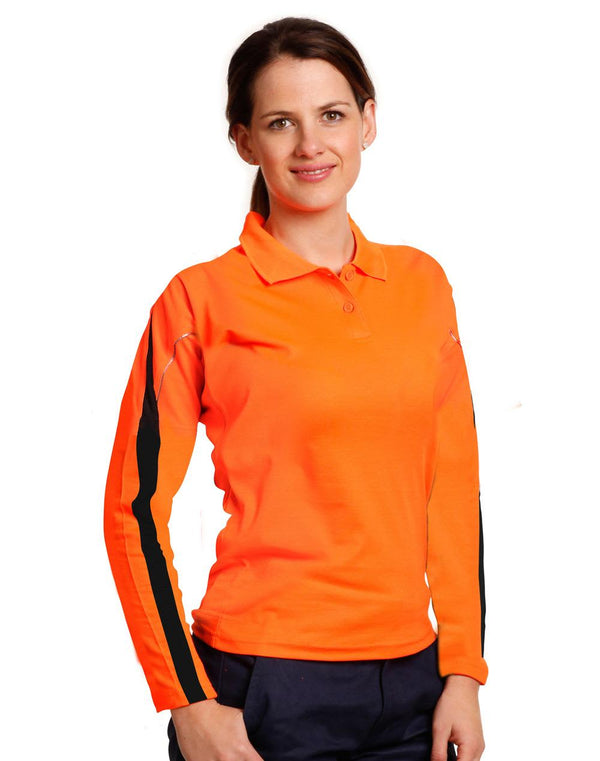 AIW Hi Vis Legend Long Sleeve Polo Ladies [53-SW34A]