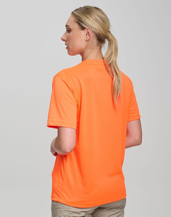 AIW Hi Vis Mini Waffle Safety Tee Unisex [53-SW39]
