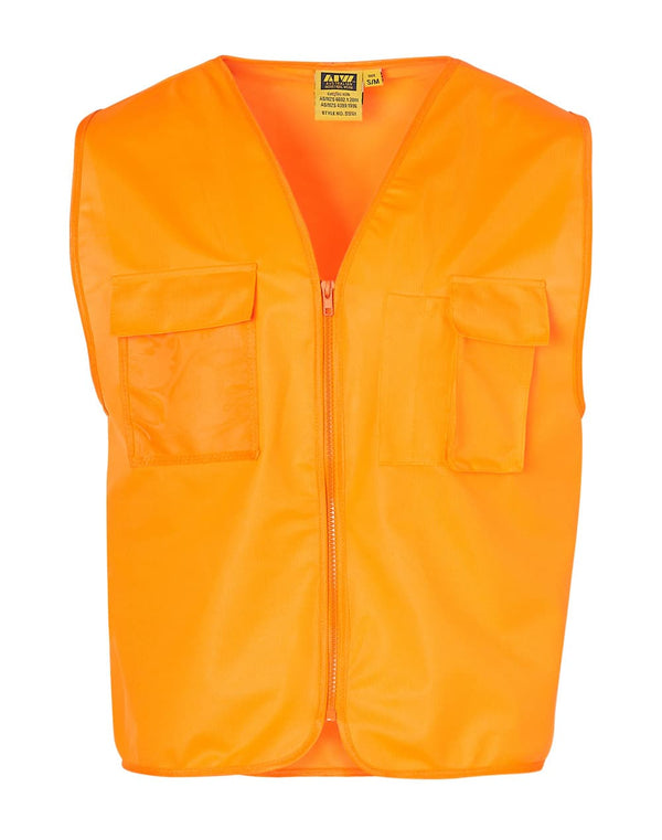 Hi Vis Safety Vest With Id Pocket [53-SW41]