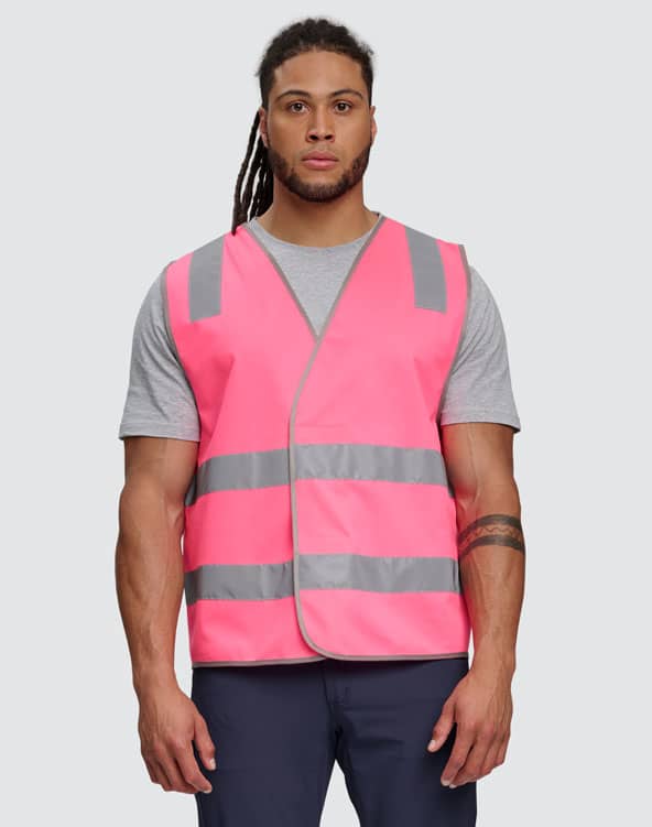 Hi Vis Safety Vest With Shoulder Reflective Tapes [53-SW43]