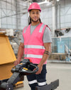 Hi Vis Safety Vest With Shoulder Reflective Tapes [53-SW43]