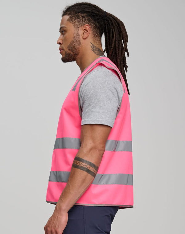 Hi Vis Safety Vest With Shoulder Reflective Tapes [53-SW43]