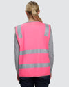 Hi Vis Safety Vest With Shoulder Reflective Tapes [53-SW43]