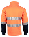 HiVis Two Tone Cotton Fleecy Sweat With 3M tapes [53-SW48]