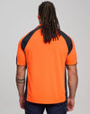 Mens HiVis Cooldry Contrast Polo with Sleeve Panels [53-SW61]