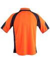 Mens HiVis Cooldry Contrast Polo with Sleeve Panels [53-SW61]