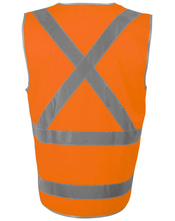 HiVis X Back Safety Vest with Tail [53-SW72]