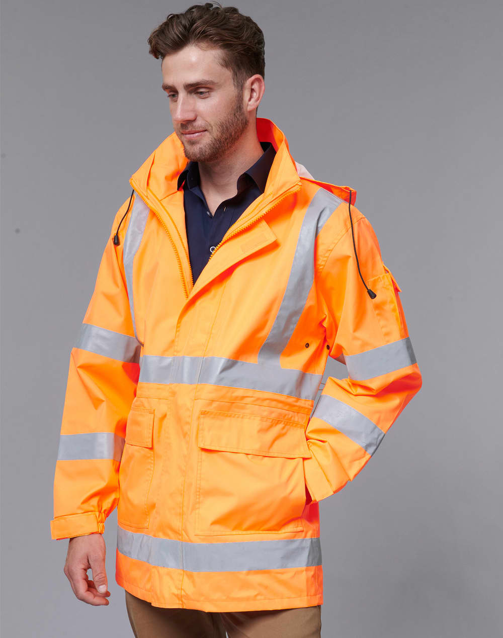 Vic Rail Hi Vis Safety Jacket   Unisex [53-SW75]