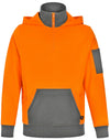 Unisex Hi Vis  Zip Premium Fleece Hoodie [53-SW78]