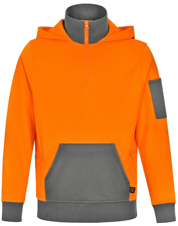 Unisex Hi Vis  Zip Premium Fleece Hoodie [53-SW78]