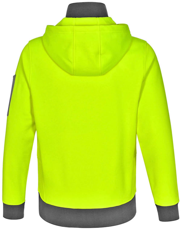 Unisex Hi Vis  Zip Premium Fleece Hoodie [53-SW78]
