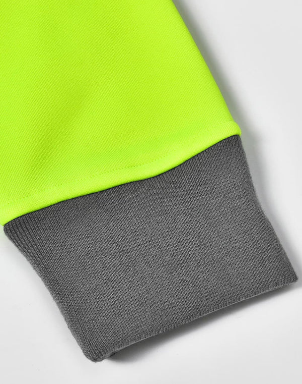 Unisex Hi Vis  Zip Premium Fleece Hoodie [53-SW78]