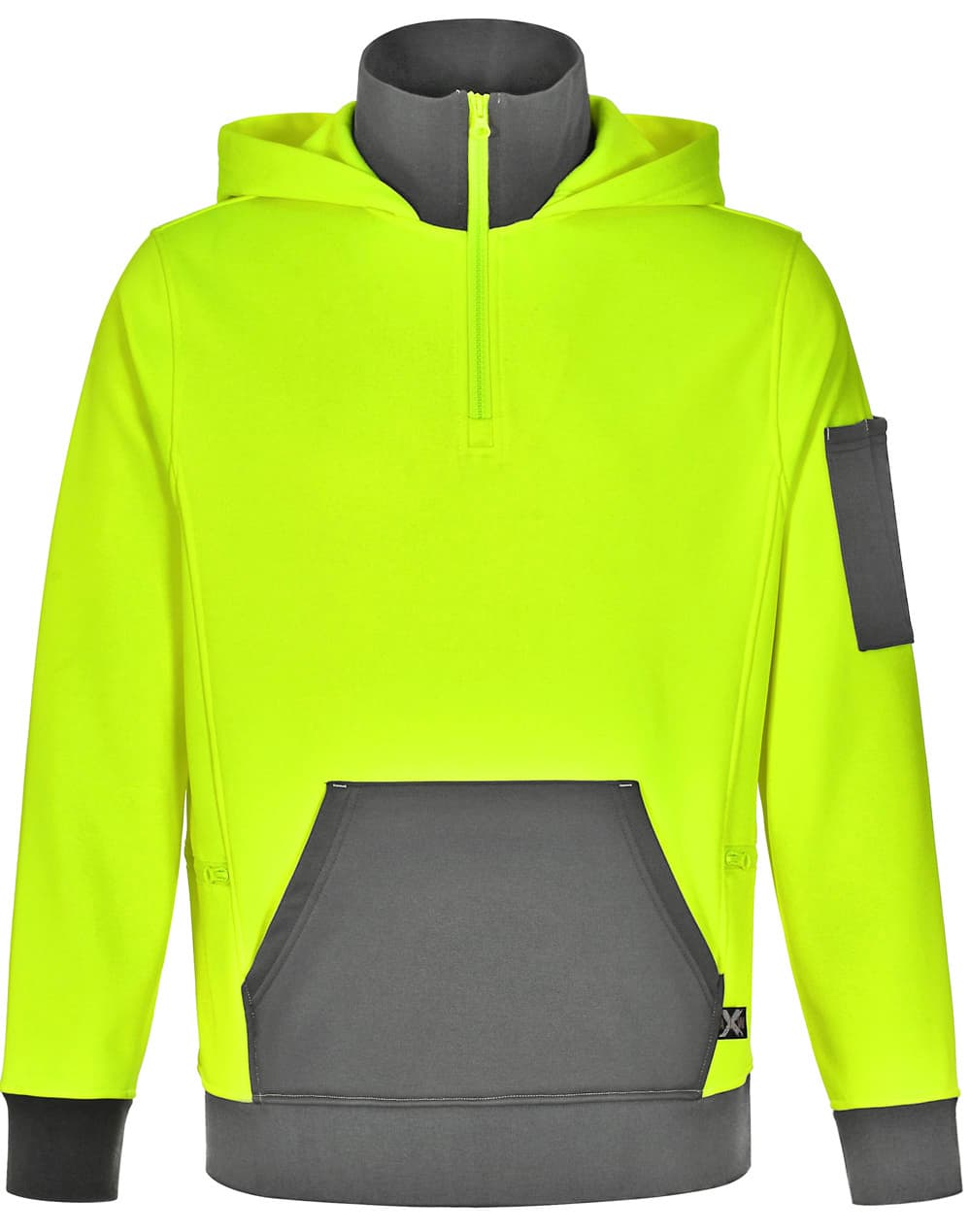 Unisex Hi Vis  Zip Premium Fleece Hoodie [53-SW78]