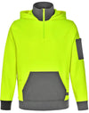 Unisex Hi Vis  Zip Premium Fleece Hoodie [53-SW78]