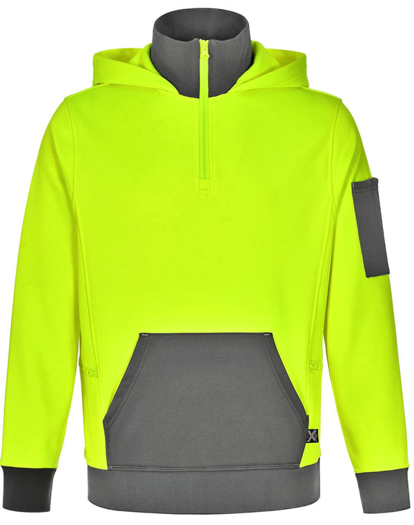 Unisex Hi Vis  Zip Premium Fleece Hoodie [53-SW78]