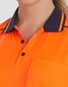 Unisex HiVis Bamboo Charcoal S/S Polo [53-SW81]
