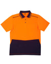 Unisex HiVis Bamboo Charcoal S/S Polo [53-SW81]