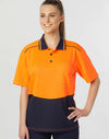 Unisex HiVis Bamboo Charcoal S/S Polo [53-SW81]