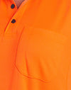 Unisex HiVis Bamboo Charcoal S/S Polo [53-SW81]