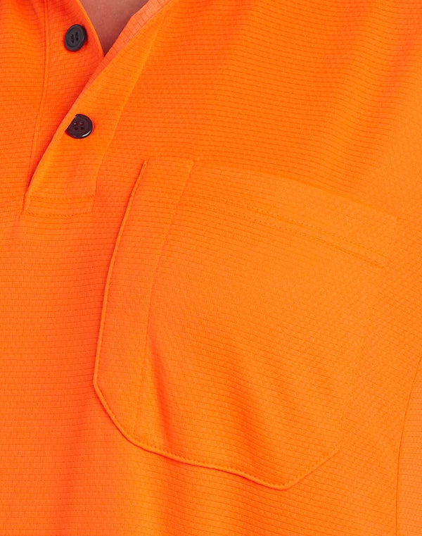 Unisex HiVis Bamboo Charcoal S/S Polo [53-SW81]
