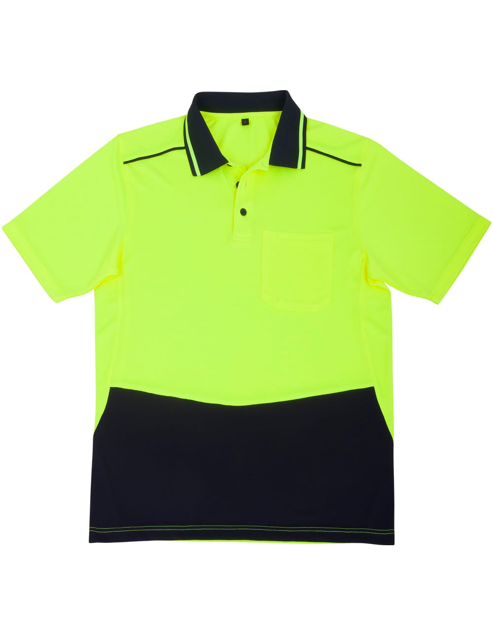 Unisex HiVis Bamboo Charcoal S/S Polo [53-SW81]