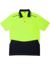 Unisex HiVis Bamboo Charcoal S/S Polo [53-SW81]