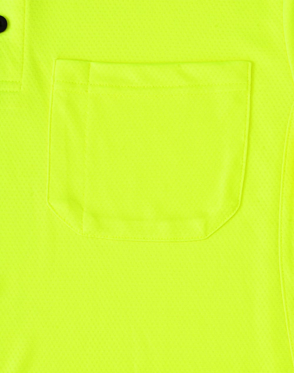 Unisex HiVis Bamboo Charcoal S/S Polo [53-SW81]