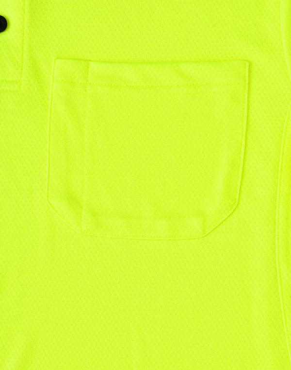 Unisex HiVis Bamboo Charcoal S/S Polo [53-SW81]