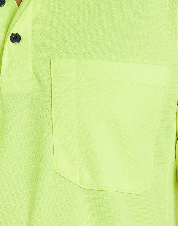 Unisex HiVis Bamboo Charcoal S/S Polo [53-SW81]