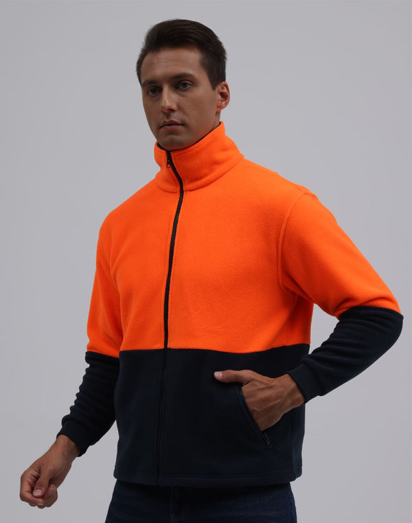 HiVis Polar Fleece Full Zip Jacket [53-SW84]