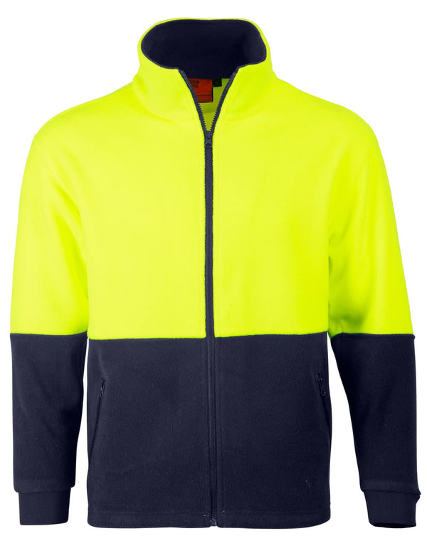 HiVis Polar Fleece Full Zip Jacket [53-SW84]